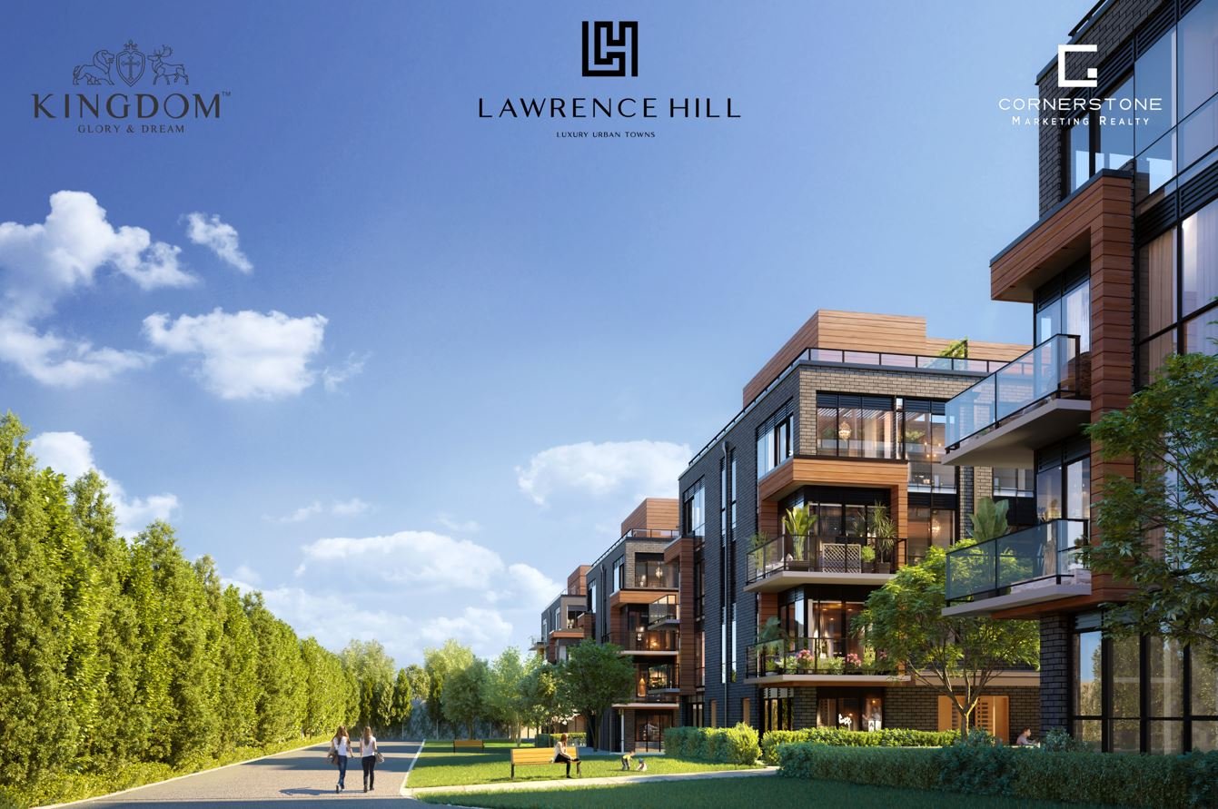 The exterior view of Lawrence Hill Towns,2027. This mix of unit types in a low-rise setting is designed to cater to a variety of residents, from small families to professionals seeking spacious living arrangements in a quieter part of the city. Firstclassrealty