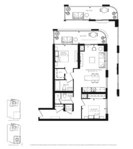 2Bed-Floorplans,Gallery Towers