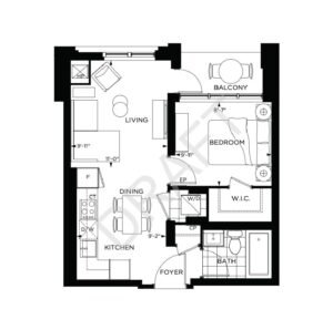 1Bed + Den - Addington Park Condos