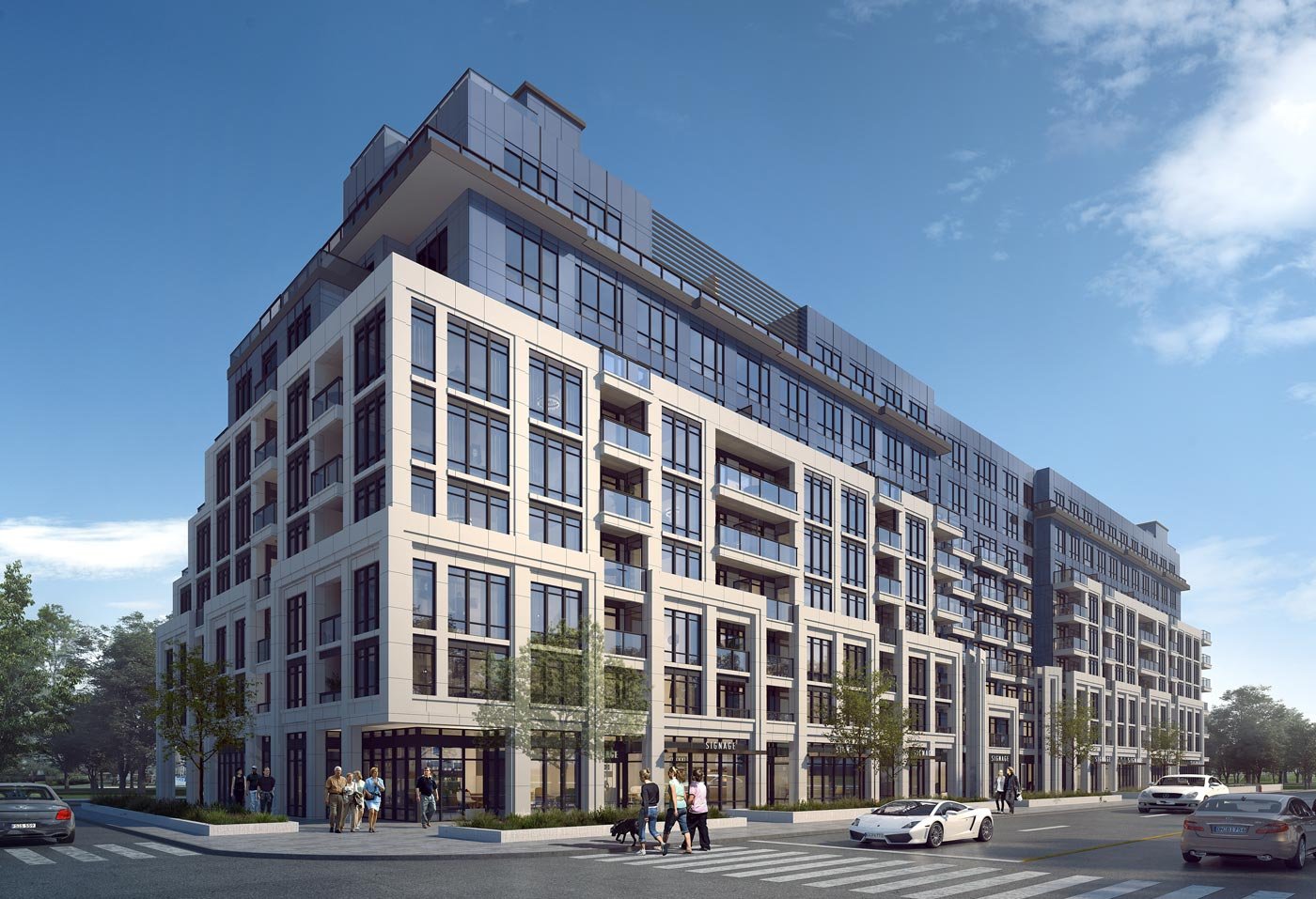 The surrounding of Addington Park Condos,2023. This 9 storey pre-construction condo with 173 suites is located at 270 Sheppard Ave W