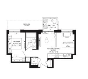 1Bed-Floorplan,Noth Oak3