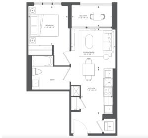 1 Bedroom, Above Condos,2026.