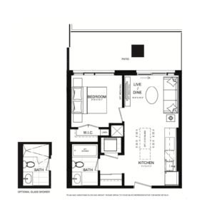 Floor Plans - One Bedroom. Mile & Creek Condos