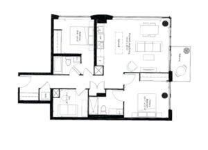 2Bedroom - Motto Condos. Floor plans