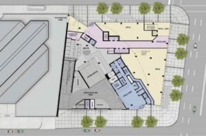 The Site-plan of 4800 yonge condos.