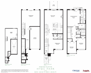 Floor Plan, Hyde Park, Oakbrook Towns.
