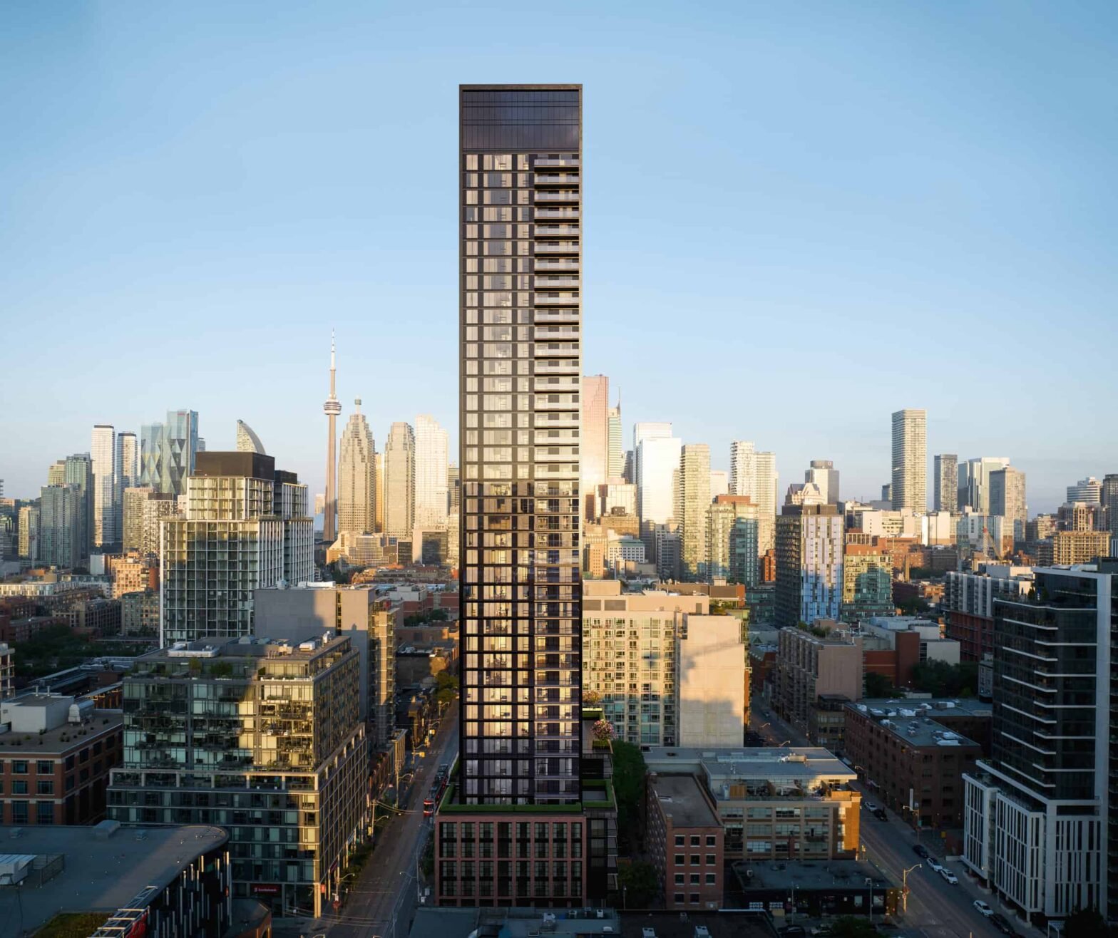 The exterior view of Allure Condos,2028