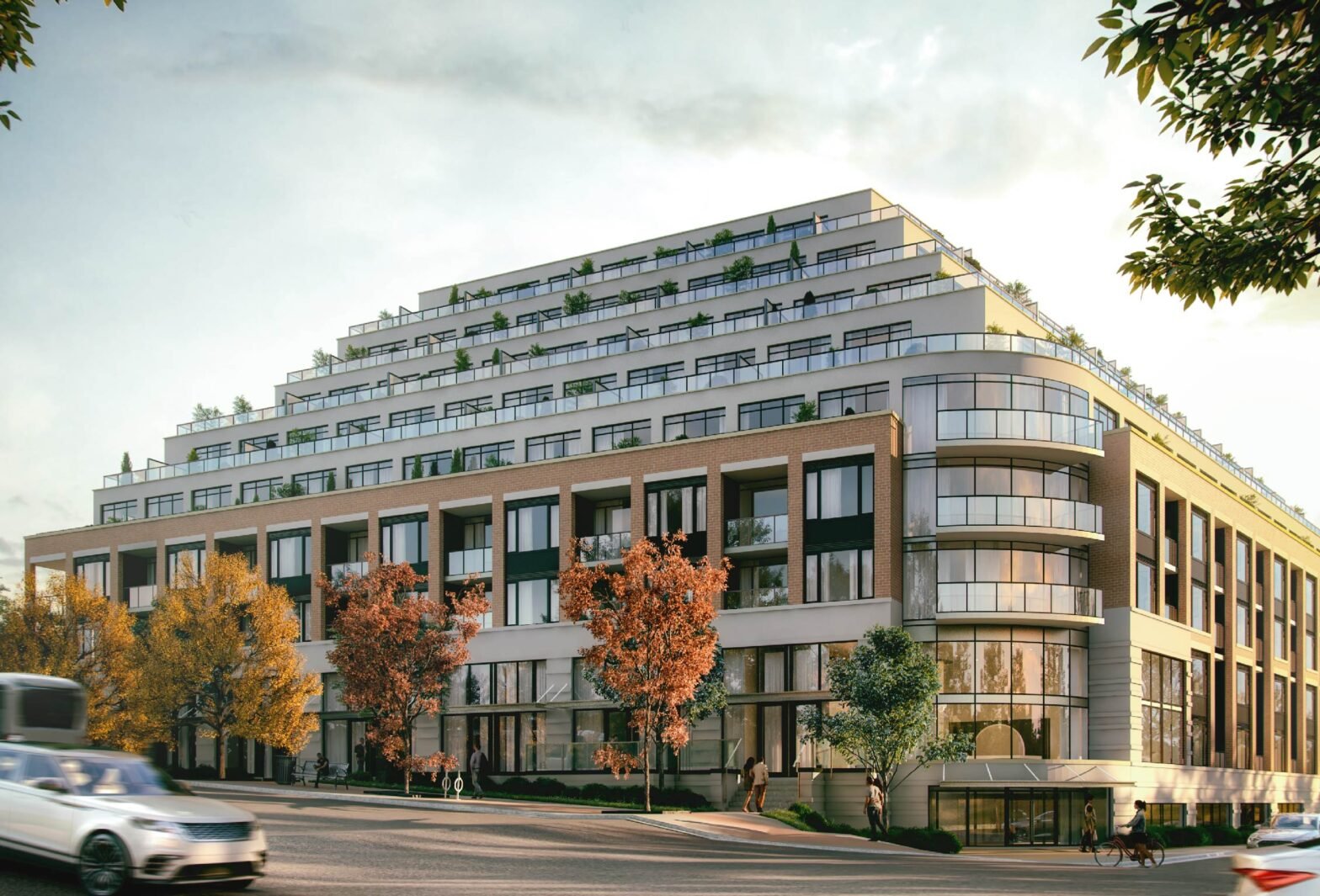 The outside view of Emerson House. 2023, This five-star condominium building will be an intimate seven storeys, with only 105 units.