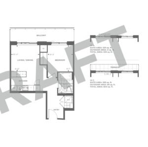 1 Bedroom, Daniels MPV2 Condos