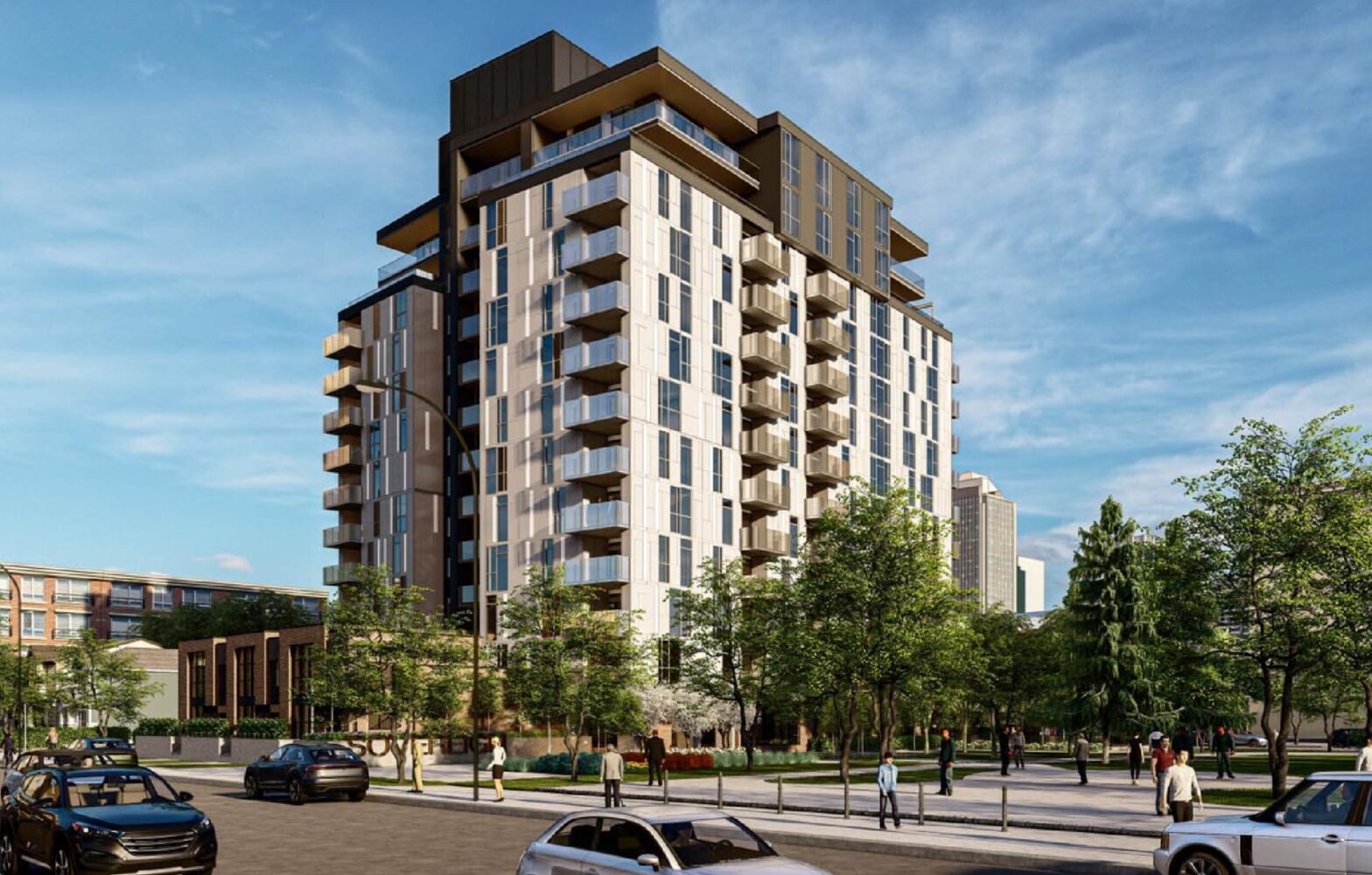 Exterior of Sovereign Condos.