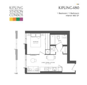 1 Bedroom - Kipling Station Condos