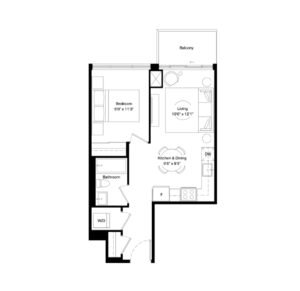1 Bed Suit - Wilson West Condos