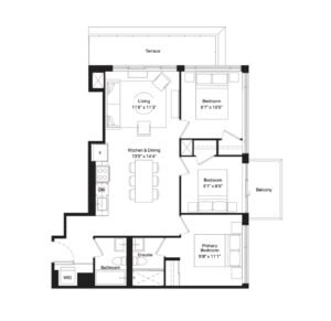 3 Bed Suit - Wilson West Condos