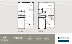 Floor Plan, Arbor, Meadow Heights.