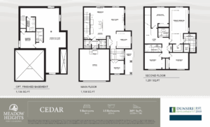 Floor Plan, Cedar, Meadow Heights.