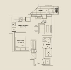 1 Bedroom. Birchley Park Units