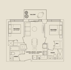 2 Bedroom. Birchley Park Units