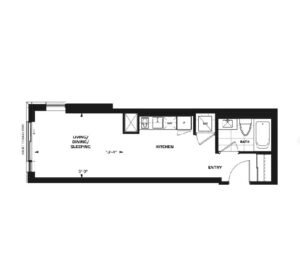 Studio Plan of Kith Condominiums