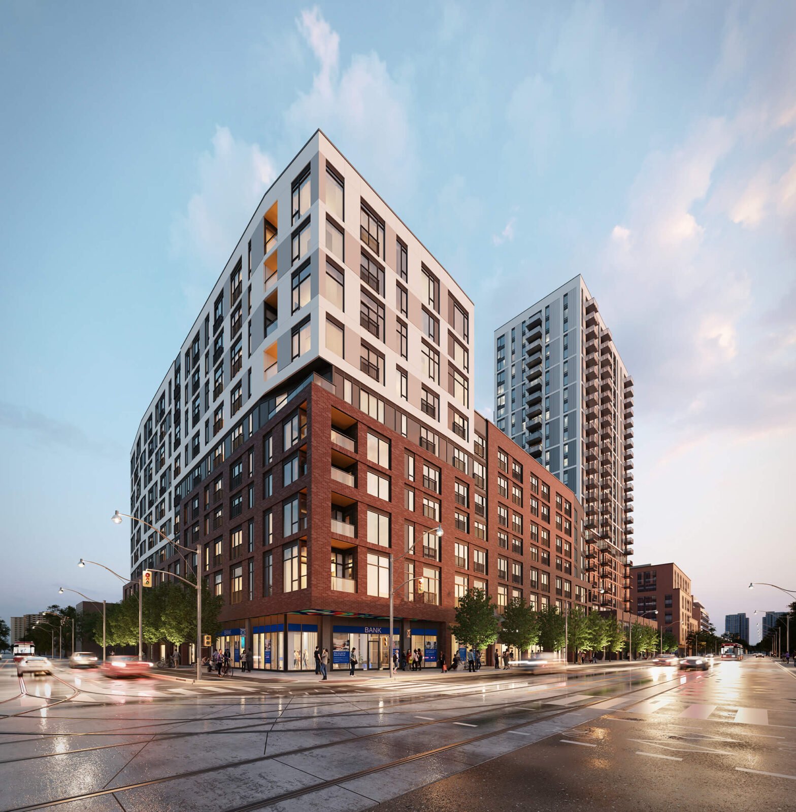 The view of Daniels on Parliament South Tower. This new condo project is currently under construction on the transit-friendly intersection of Parliament St and Gerrard St E. Firstclassrealty