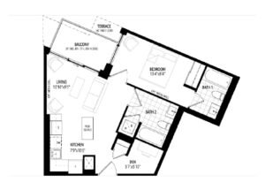 1Bedroom + 1Den- Clockwork Condos 2