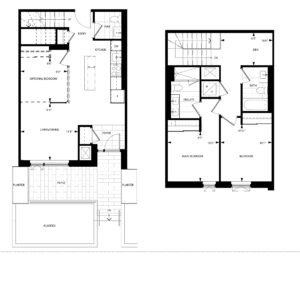 The floor plan with Studio - Daniels On Parliament South Towers