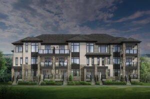 The Exterior view of Social Urban Town. 2023. Located at Mayfield Road and McLaughlin Road