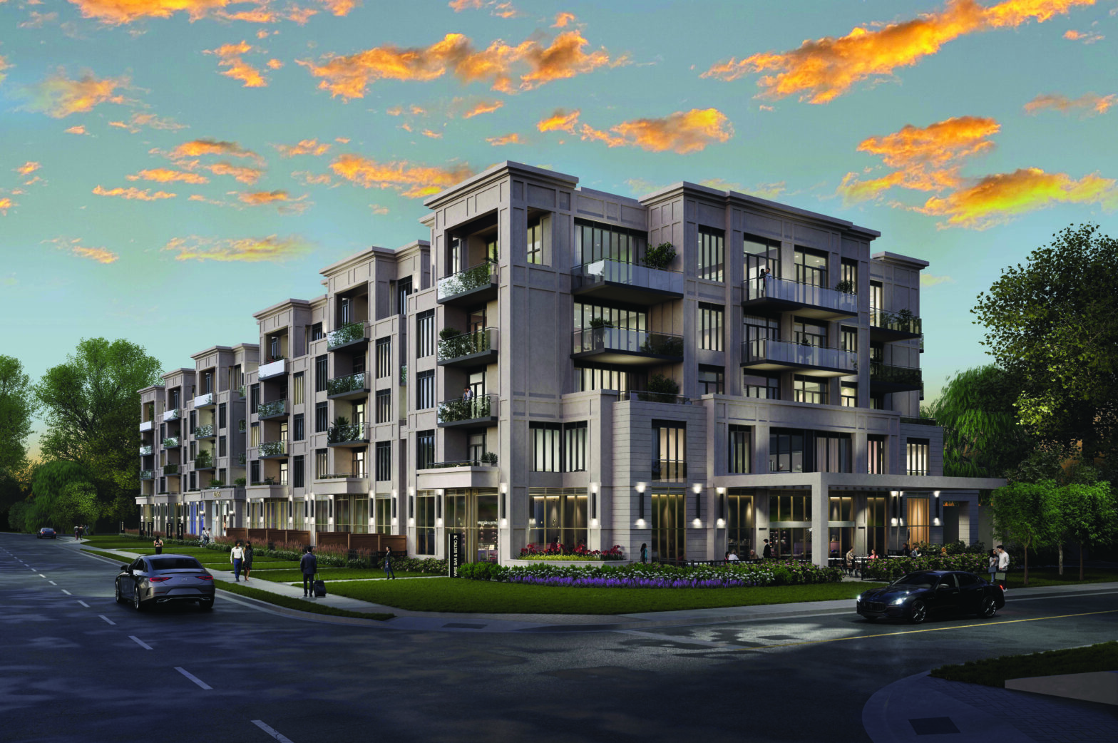 The surrounding of King Heights. 129 unique condominium suites with 1, 2, and 3 bedroom + den layouts