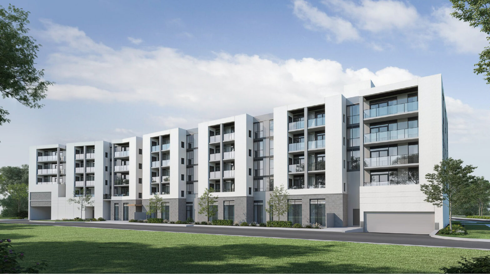 The Exterior view of Citadel.2024, This 5-storey pre-construction project with 83 units is located on Dufferin Street just north of Centre Street.