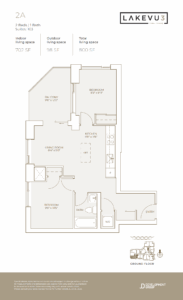 Floor Plan, 2 Bed, LAKEVU 3 Condos