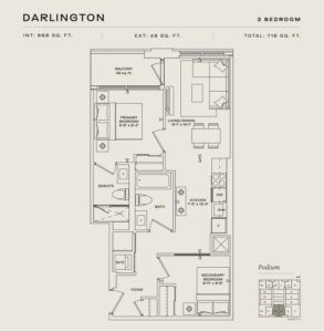 2Bedroom-Floorplan,Arcadia District Condos