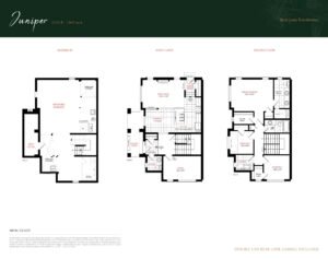 Floor Plan, Juniper, West Brant Heights Towns.
