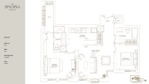 2Bedroom-Floorplan, 101 Spadina.