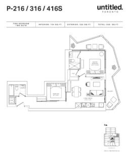 2Bedroom-Floorplan,Untitled Toronto Condos