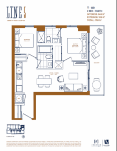 2 Bedroom Floor plan Line 5