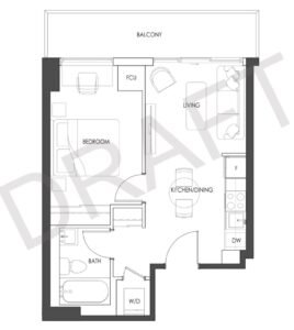 1Bed-Floorplans,2992 Sheppard