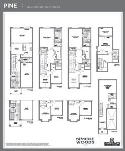 Pine -Floor Plan, Simcoe Woods