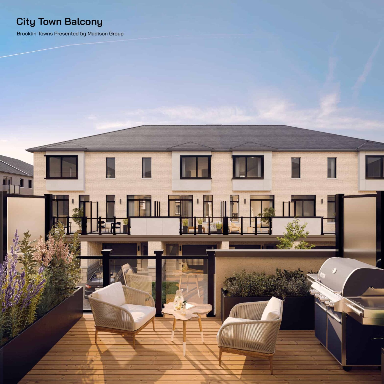 The exterior view of Brooklin Towns,2026.