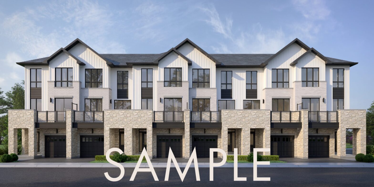 The exterior view of The Willows. slated for 220 units in a mix of towns, semis, and detached homes.