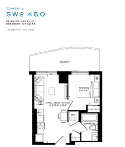 Floor Plan - 1 Bed + Balcony,SXSW Ravine Towns,2026.