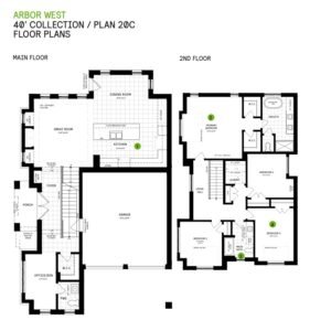 Arbor-West-floor plans, 4 bedroom