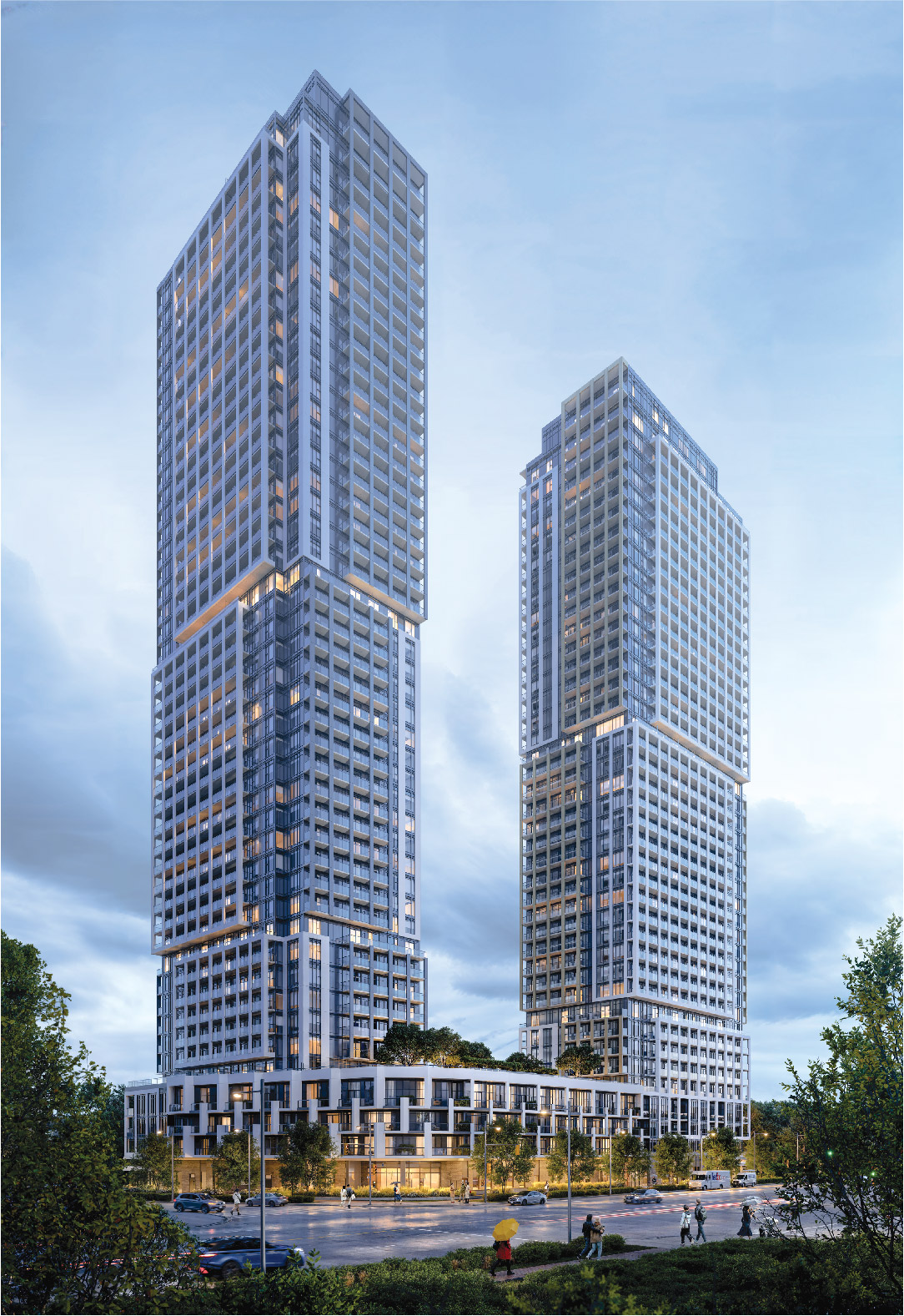 The external view of Pangea Condos, 2027. The development may include eco-friendly features such as energy-efficient appliances, green roofs, and sustainable building materials to promote environmental responsibility.