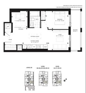 1 Bedroom + Flex-Floor Plans, Pangea Condos