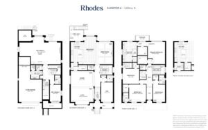 Oxford Estate, Floor Plan-Rhodes,Bedroom 4+1