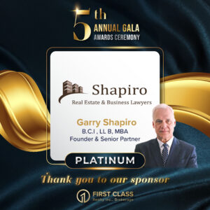 First Class Realty Gala 2024_Sponsor_Garry Shapiro Law