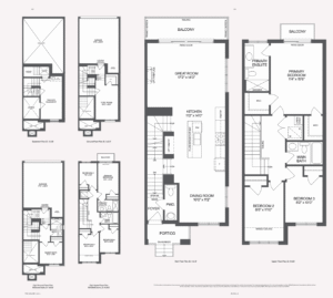 Avella Towns, Floor Plans